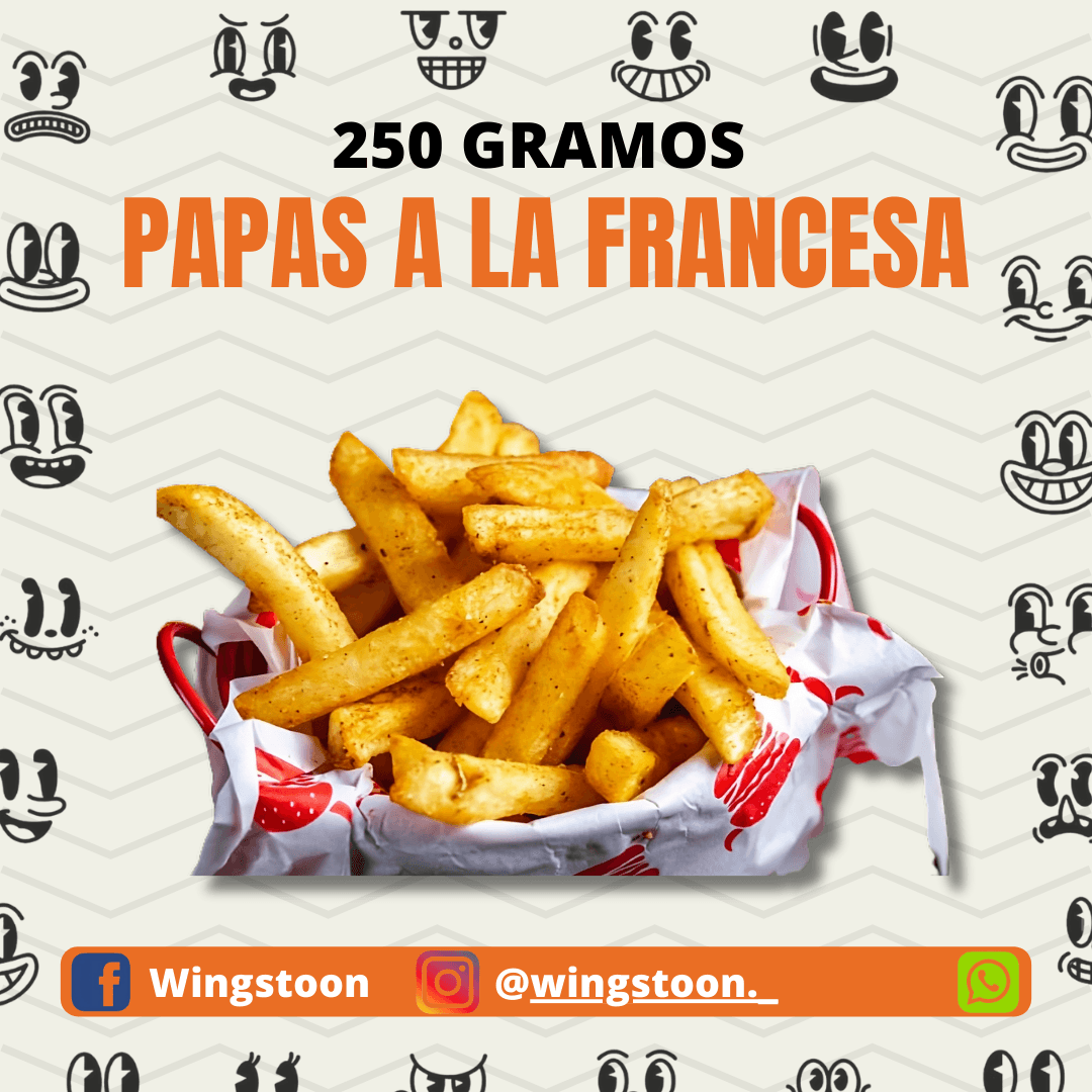 Papas a la Francesa 250 Gramos, Corte Recto