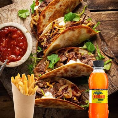 Tacos Fuego Maya + Gaseosa 250ml