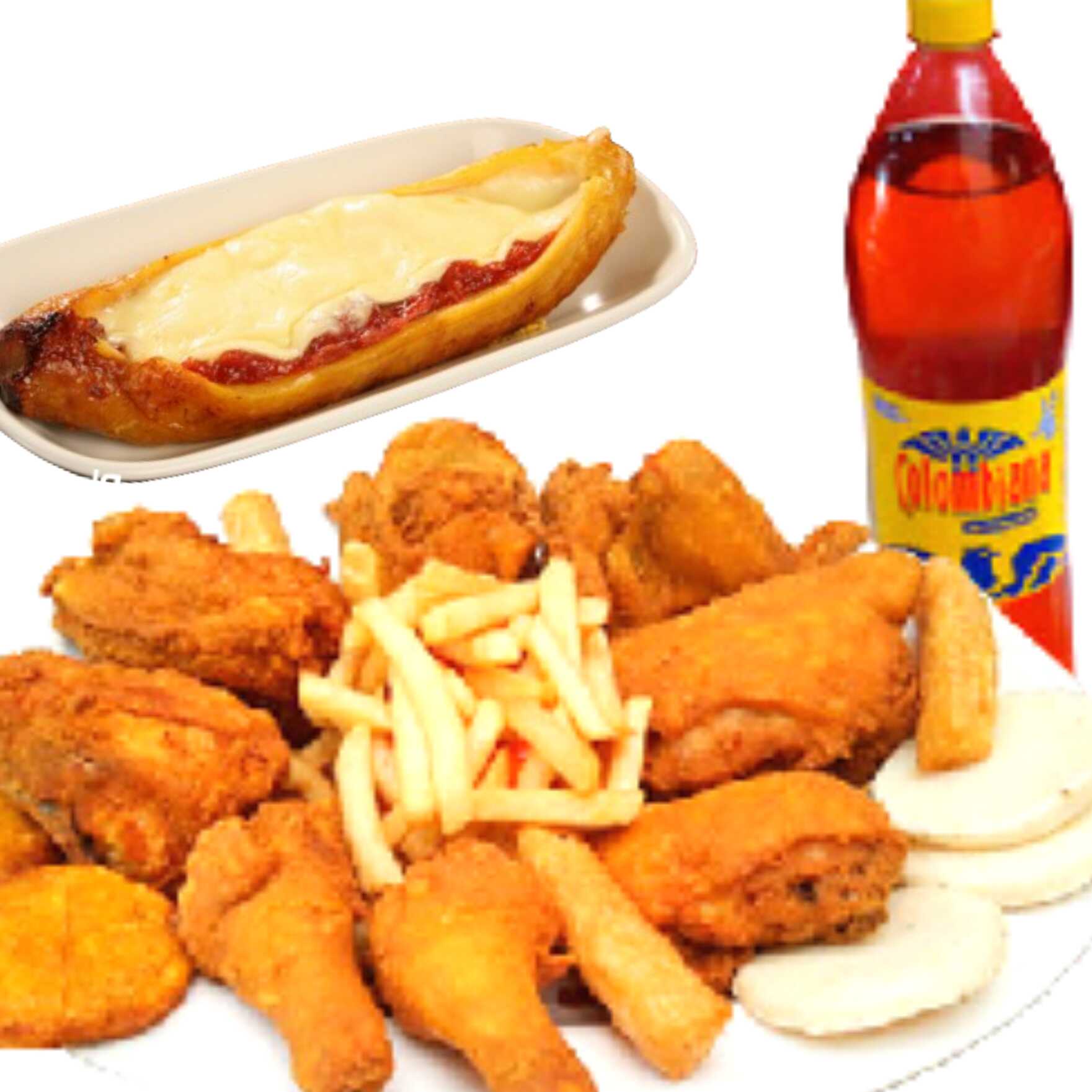 Combo 1/2 Broaster + 1/2 Asado + Gaseosa