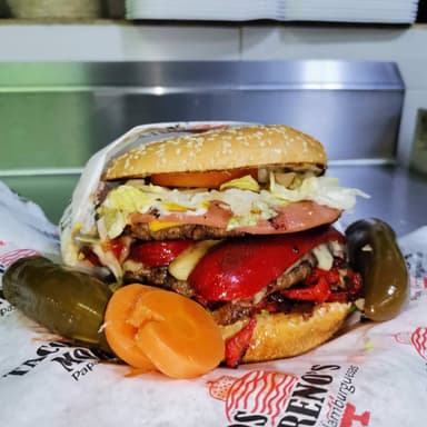 Hamburguesa C/ Trompo y Salchicha