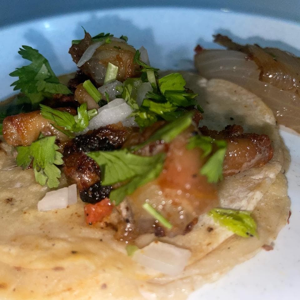 Taco de Tripa (Tortilla Taquera)