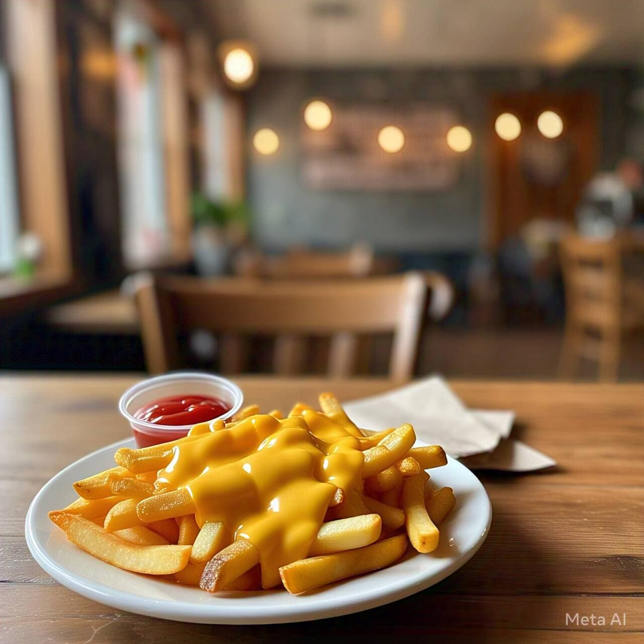 Papas fritas con queso