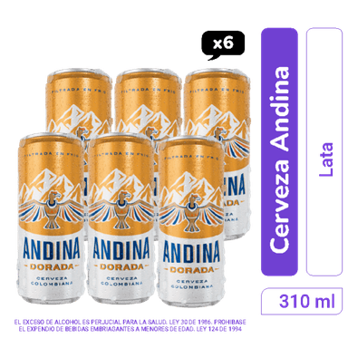 Andina x6  310ml