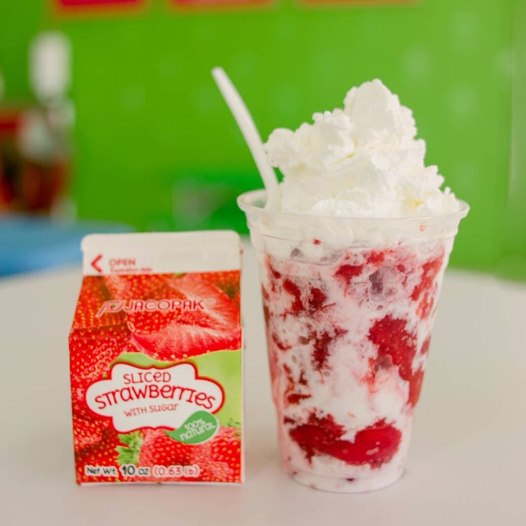 Fresas con Crema Congeladas