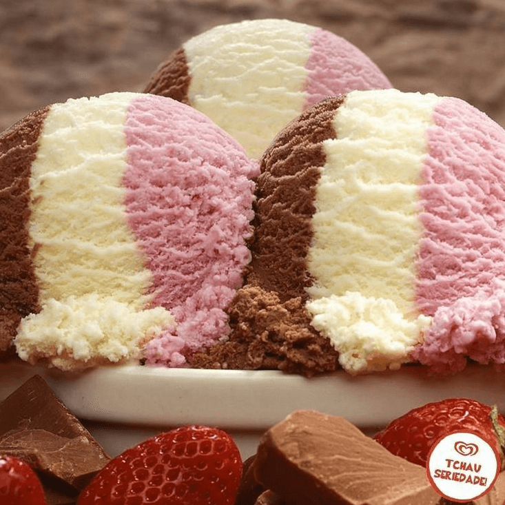 Helado Napolitano 1/2 Litro
