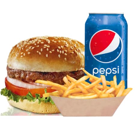 Hamburguesa + Refresco 400ml