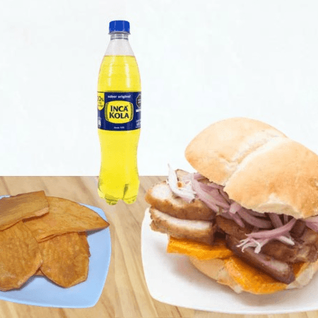 Combo Sanguche Chicharron+Camote Frito+Gaseoosa