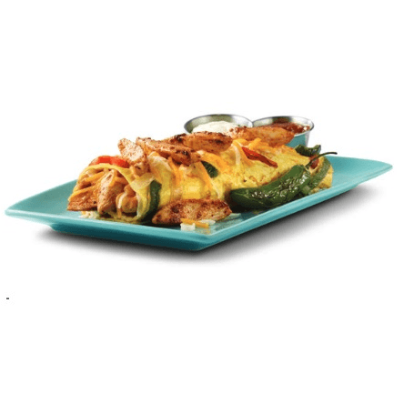 Chicken fajita omelette
