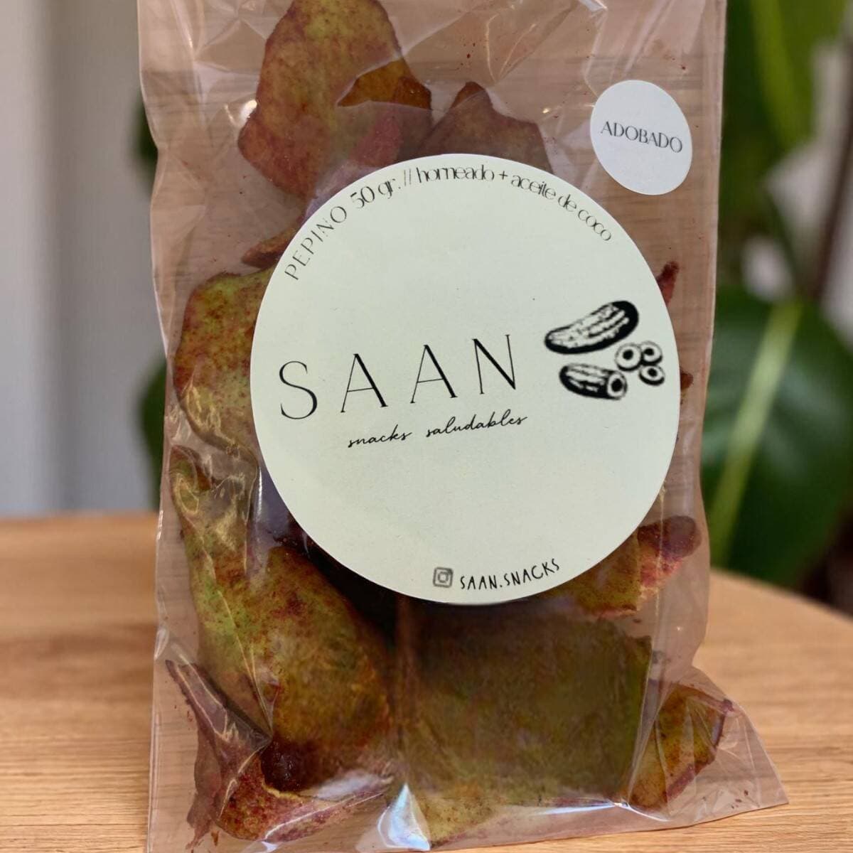 Snack Pepino Adobado 50 GR, SAAN
