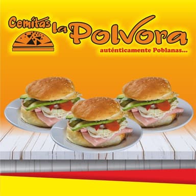 3 Cemitas de Queso de Puerco