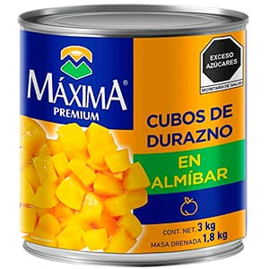 DURAZNO MAXIMA PREMIUM EN CUBOS 3 KG