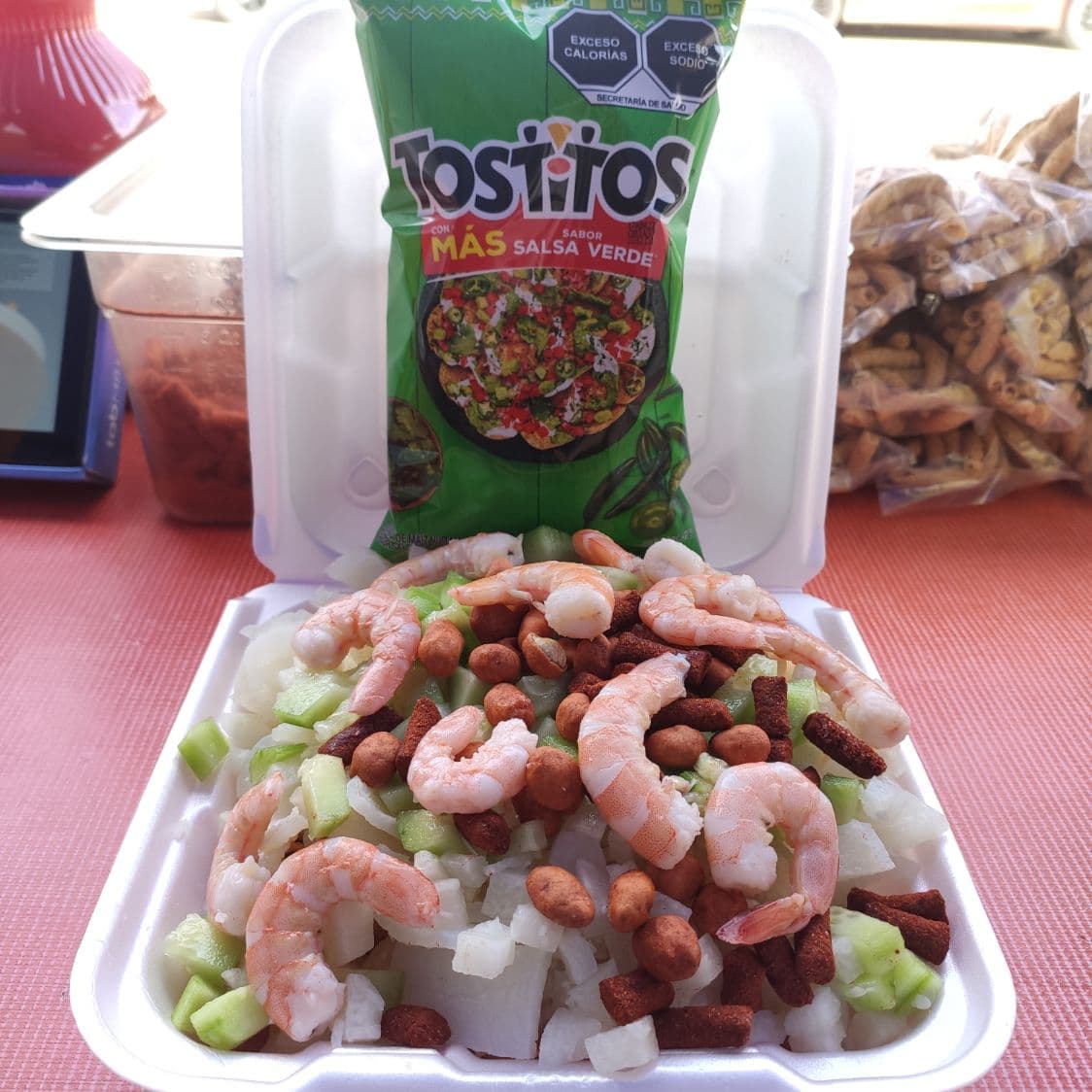 Tostiloco con Camarón