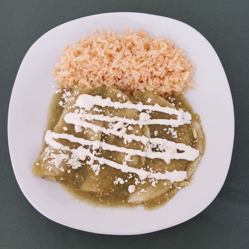 Enchiladas verdes