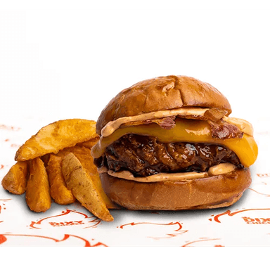 Hamburguesa "general Dixy" y Paponas