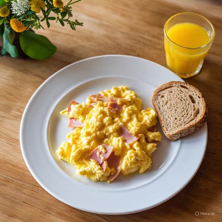 Huevos  Revueltos Con Chorizo