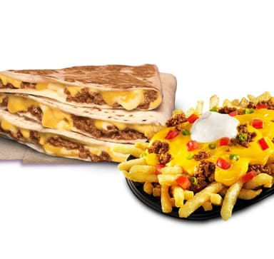 Beefy Stacker + Fiesta Fries Supreme