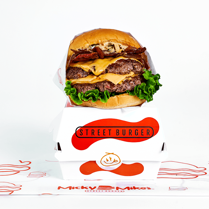 Grilled Onion Burger Doble