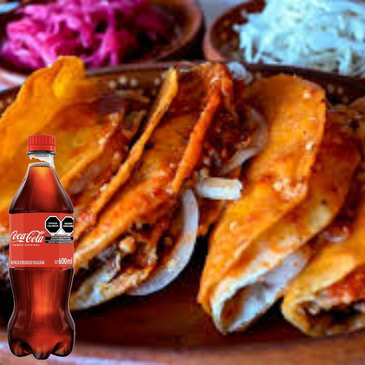 3 Quesabirrias + Coca Cola 600 + Pay Limon