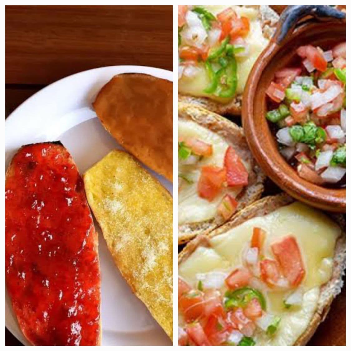Molletes Dulces a elegir Lechera,Mermelada Fresa
