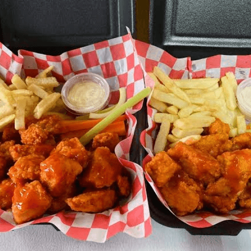 300 Boneless y papas fritas