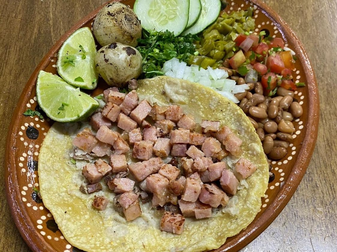 Taco Tortilla de Maíz de Chuleta