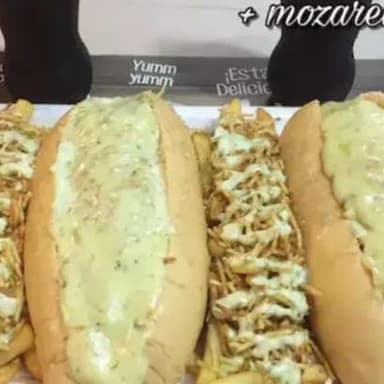 2 PERROS SUPER GRATINADOS+2 FRANCESAS.