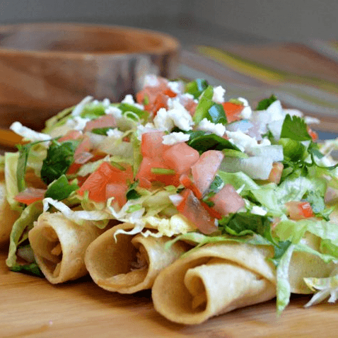 4 Flautas de Maiz Enrolladitas