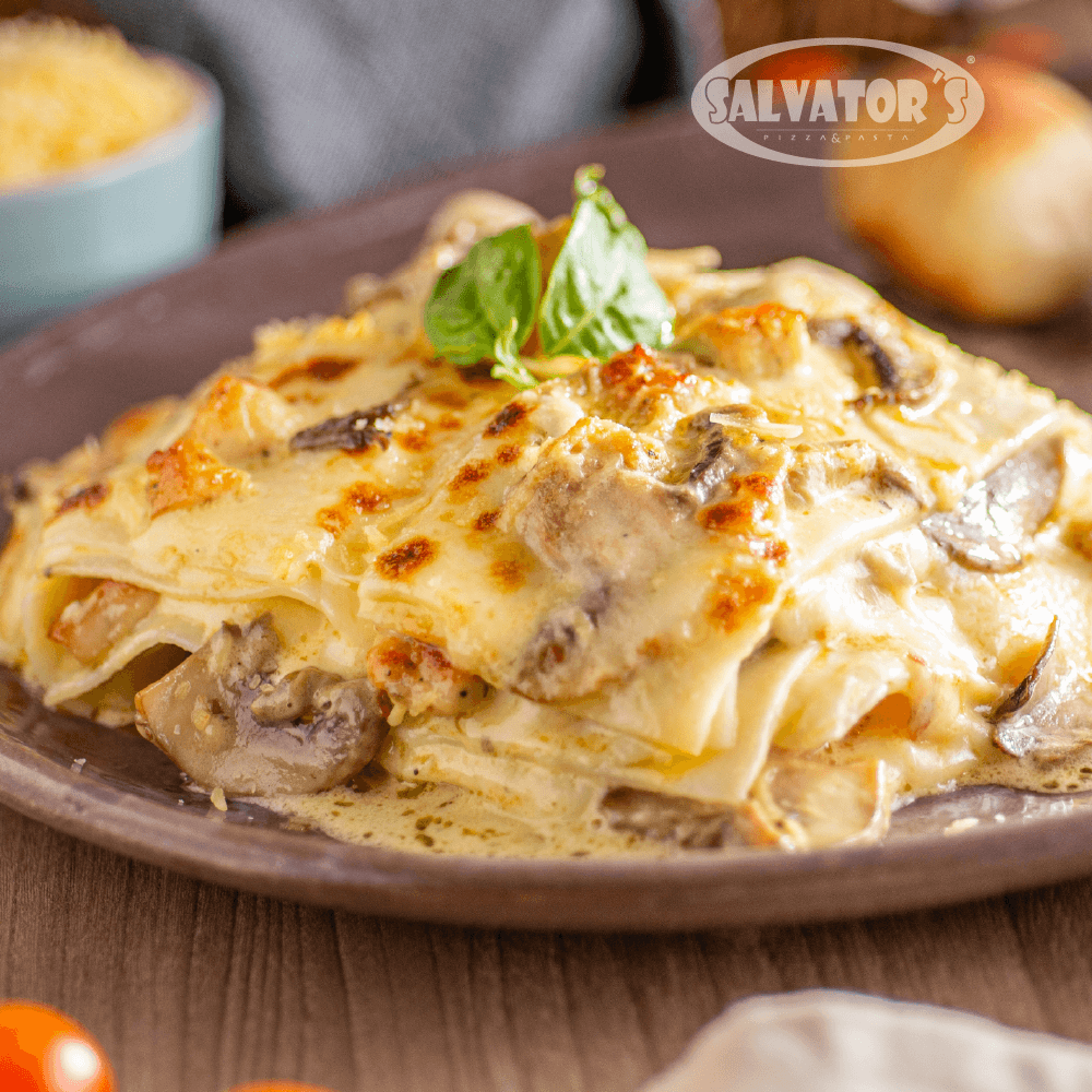 Lasagna de Pollo con Champiñones