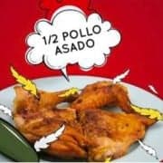 Medio pollo asado