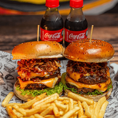 2x1 Crispy Bacon + 2 Gaseosas 250 Ml