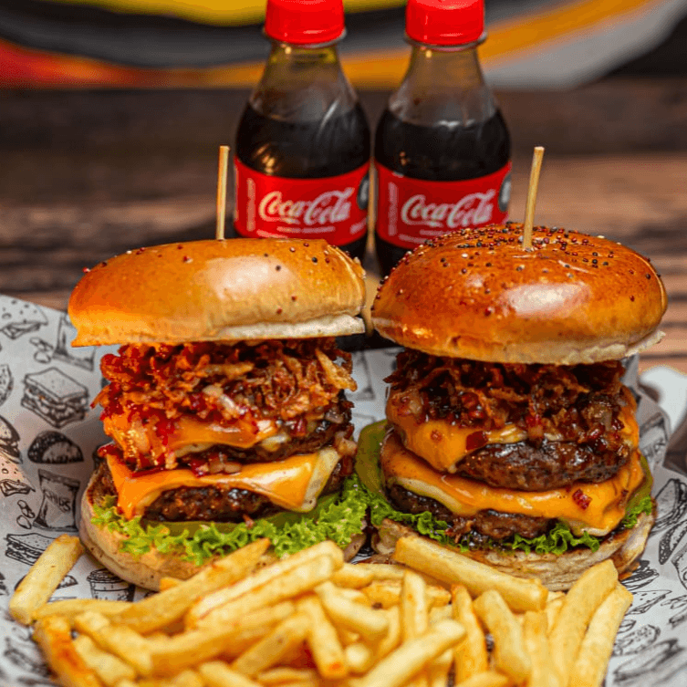2x1 Crispy Bacon + 2 Gaseosas 250 Ml
