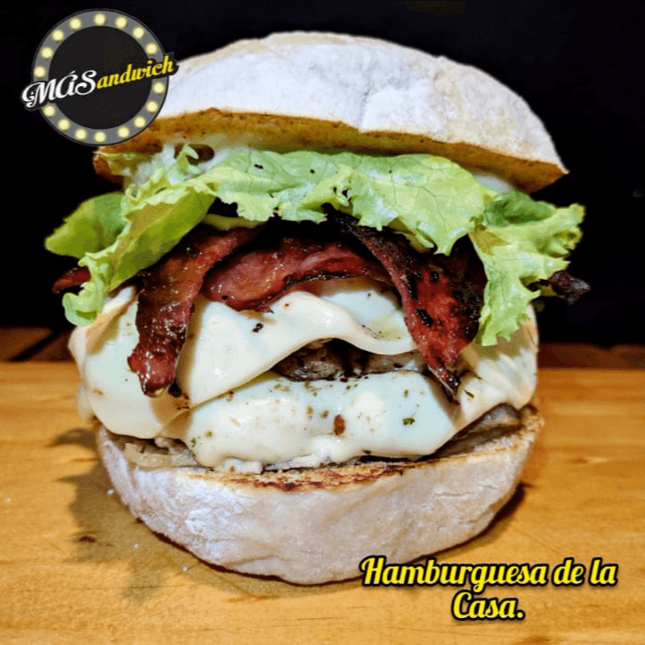 Hamburguesa House + Papas Doble porción