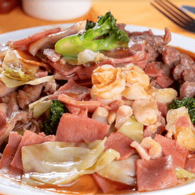 Camarones con Verduras en Salsa de Ostión