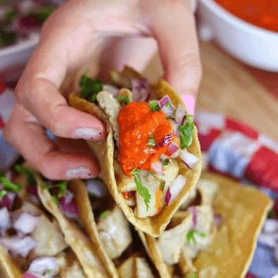 Taco de Tripitas Tiernas