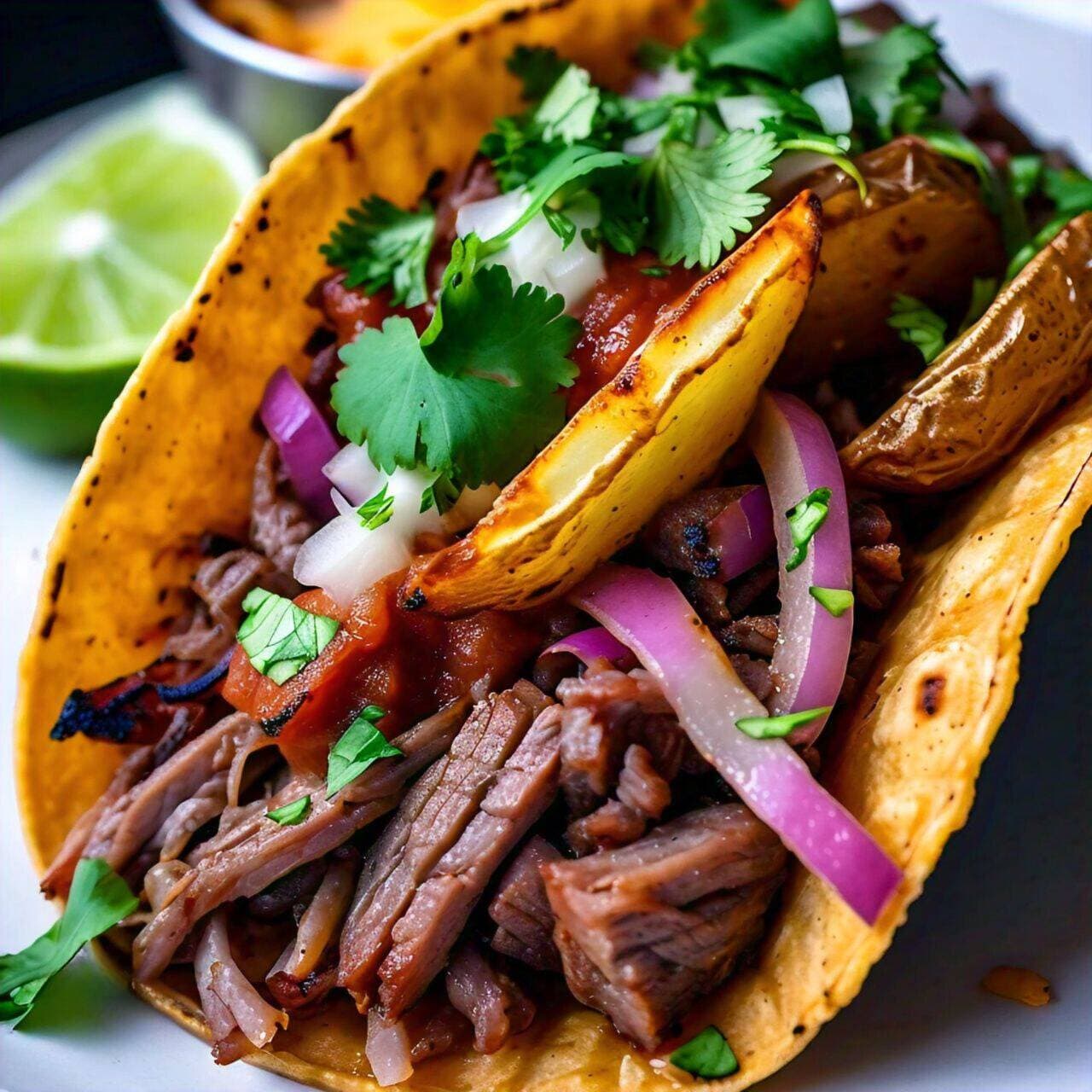 Taco Suadero (c/Papas)