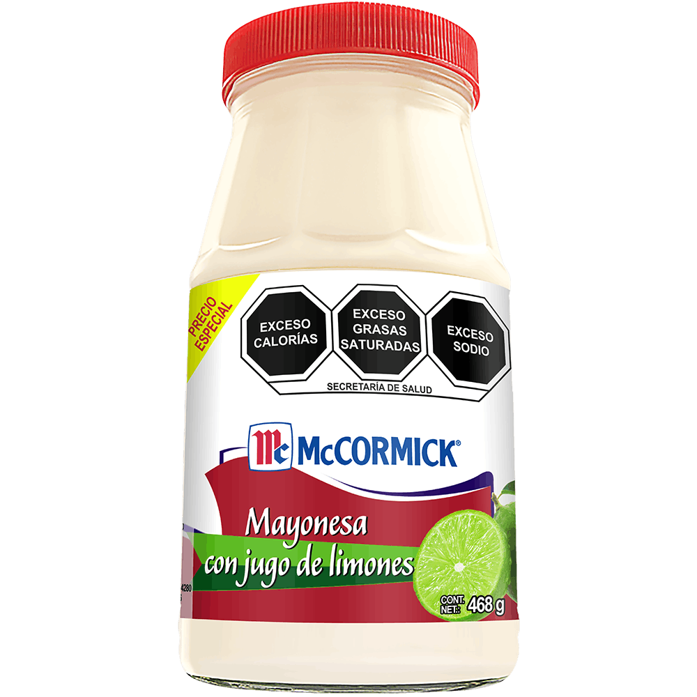 Mayonesa McCormick con jugo de limones 468g