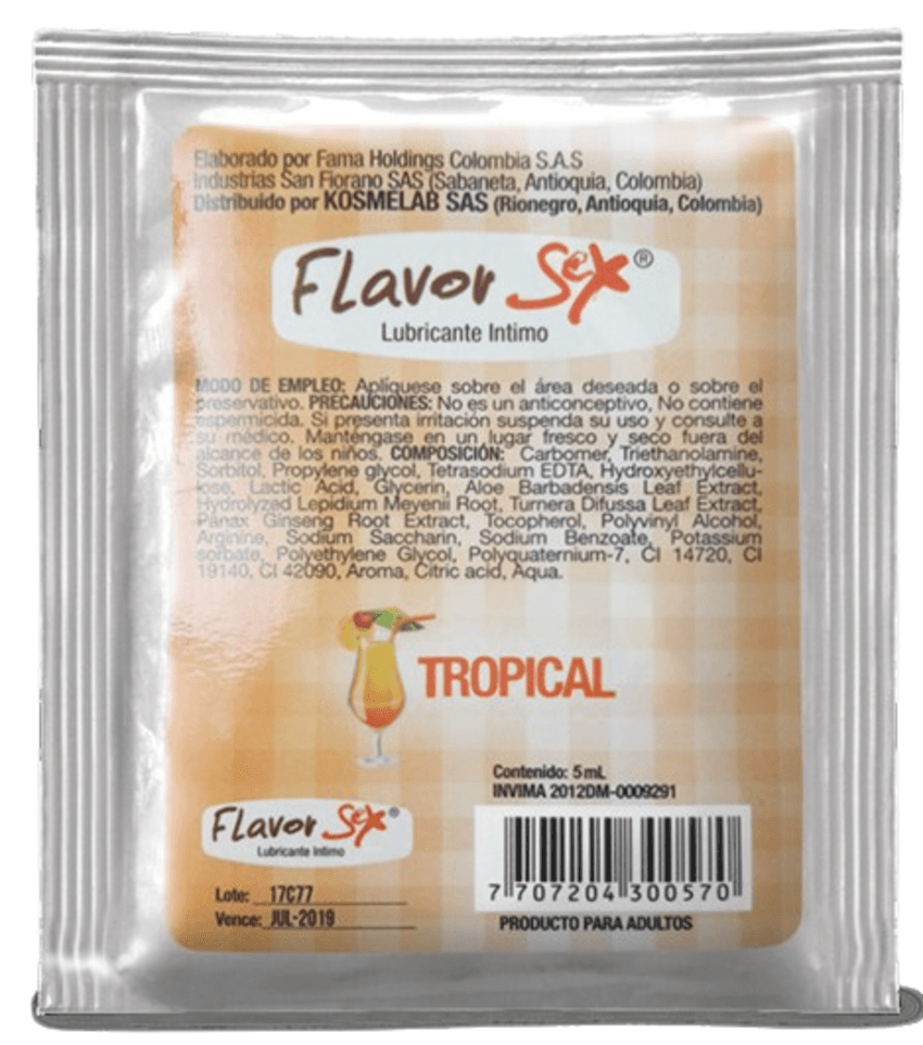 Lubricante Intimo Caliente Tropical Sachet 5 g ...