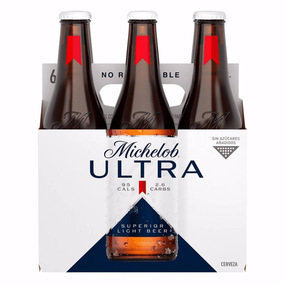 Six Ultra Michelob Botella