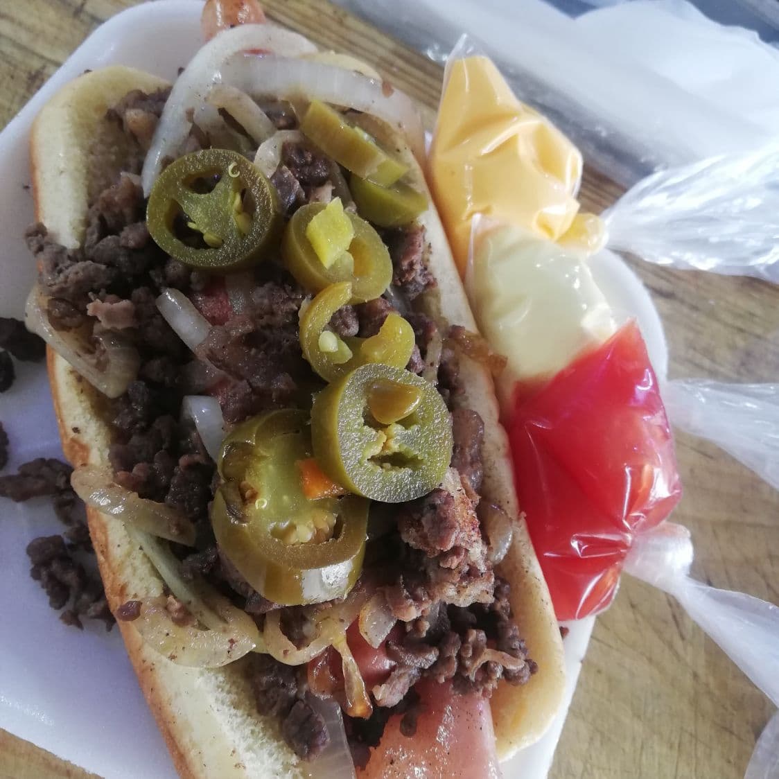 Hot Dog Súper de Carne Asada