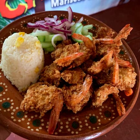 camarones empanizados