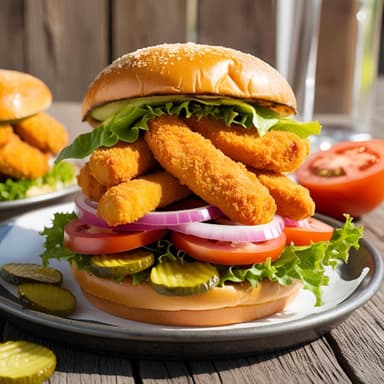 HAMBURGUESA DE TENDER DE POLLO