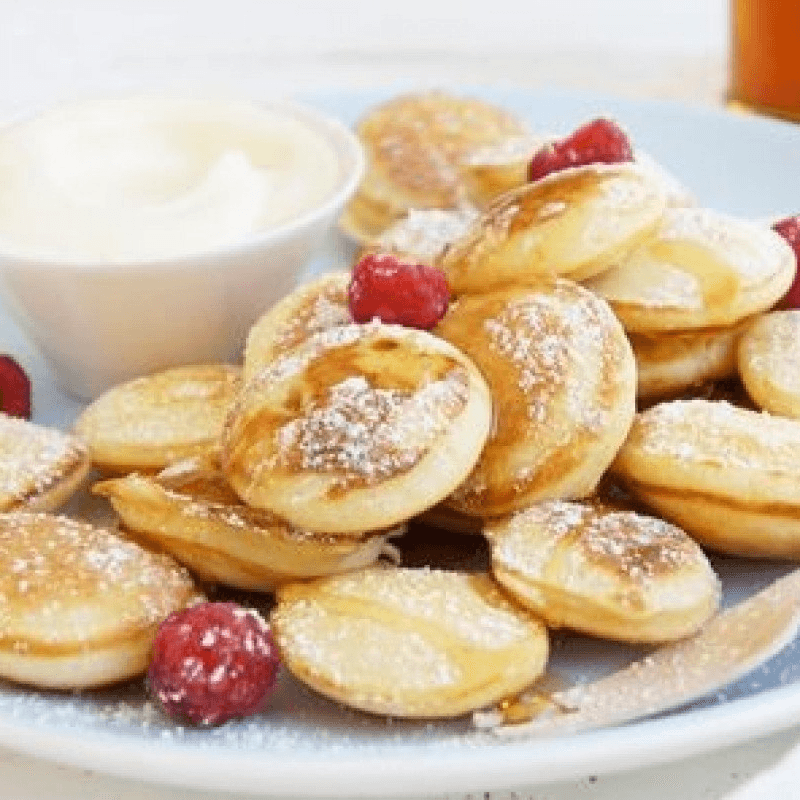 Mini Hot Cakes con Lechera