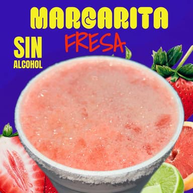 Margarita Fresa Sin Alcohol