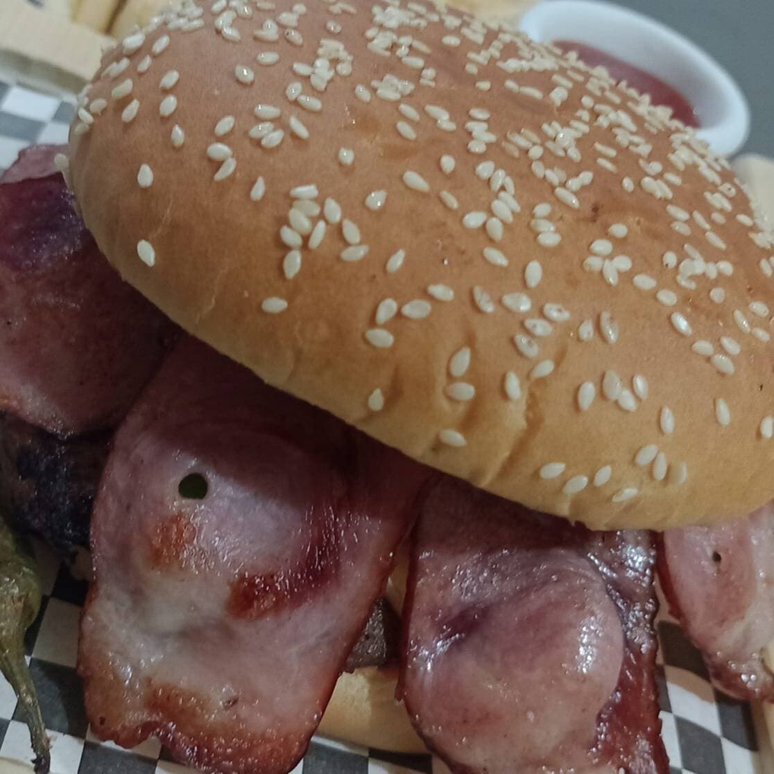 Hamburguesa de Tocino