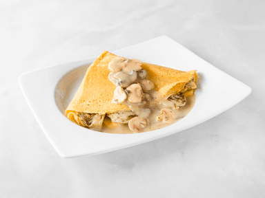 Crepe Champiñones, Alcachofa y Queso