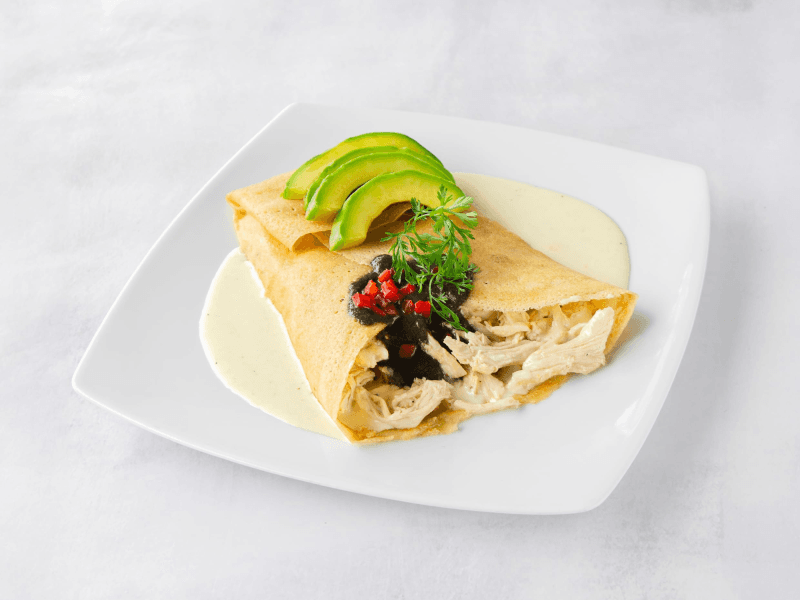 Crepe Pollo Trufa Mexicano