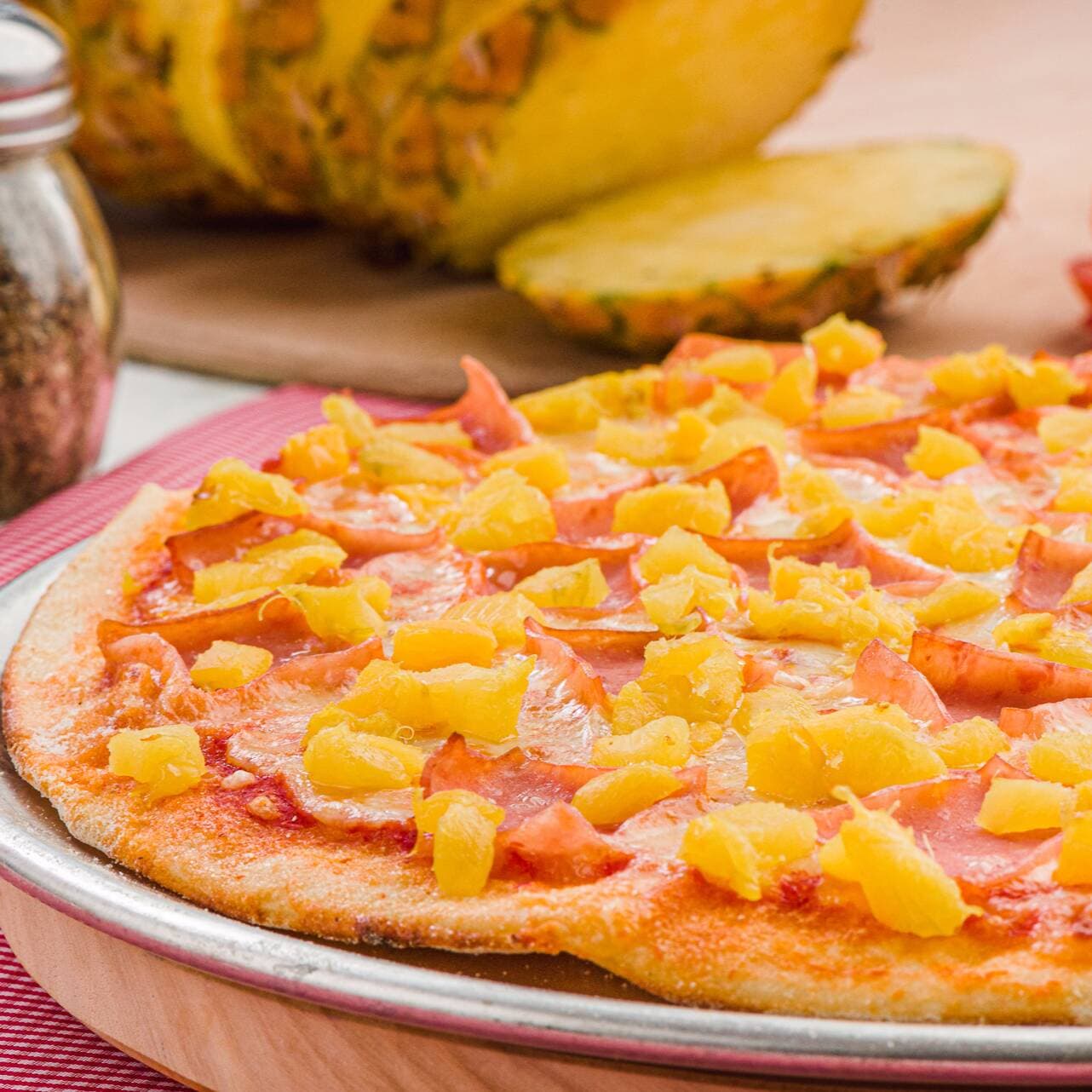 Pizzeta Hawaiana - 4 Porciones 20 Cms
