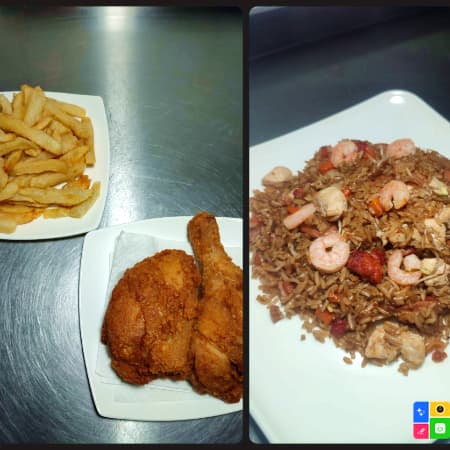 Arroz Chino+Pollo +Apanado Para 2 Personas