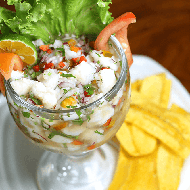 Ceviche de Pescado + Chips
