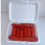 Salchichones Rojos Asados